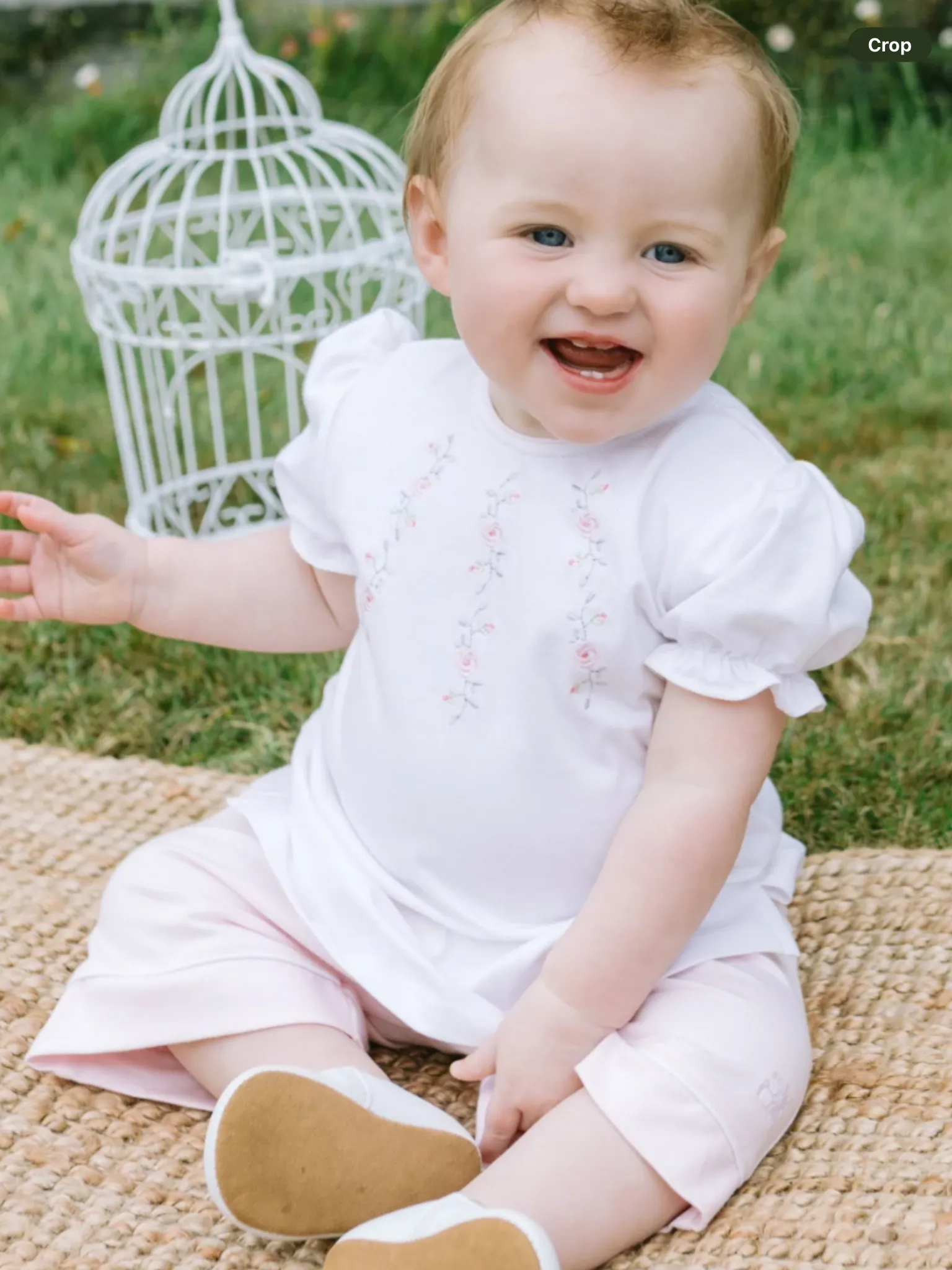 Jewell Pink Girls Top and Shorts Summer Set 012562