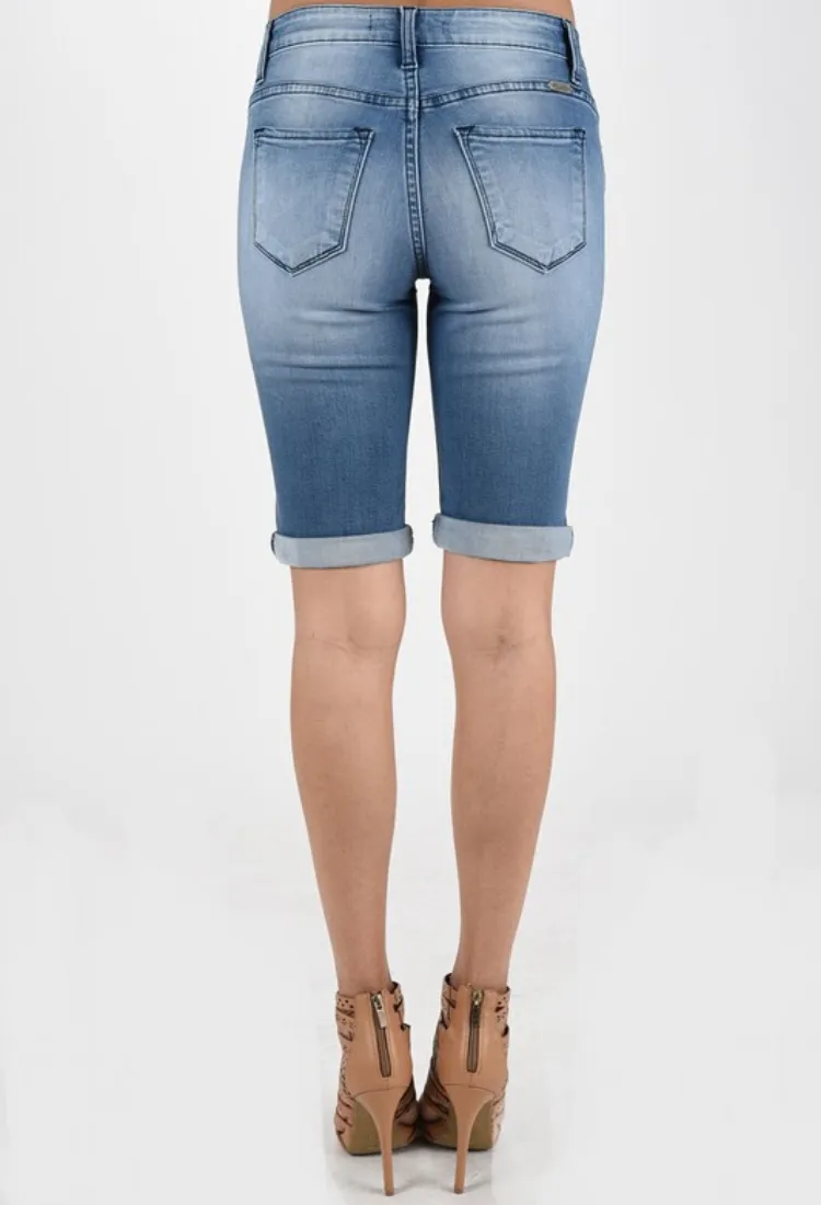 Kan Can Distressed Shorts