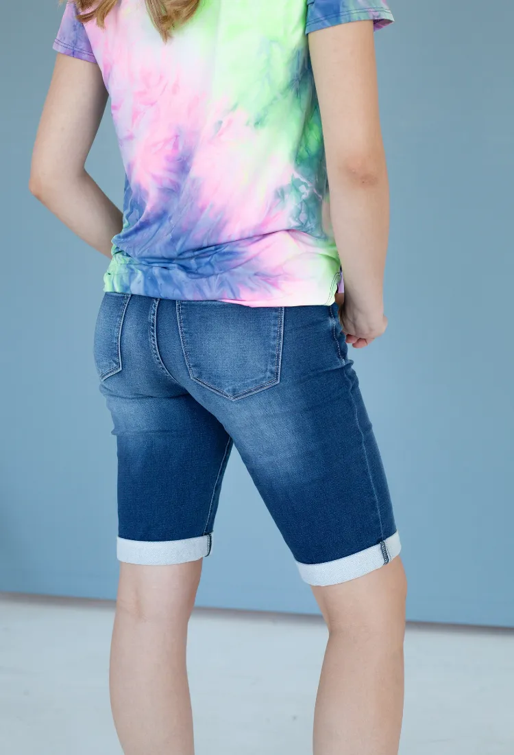 Kan Can Shorts Medium Dark Wash