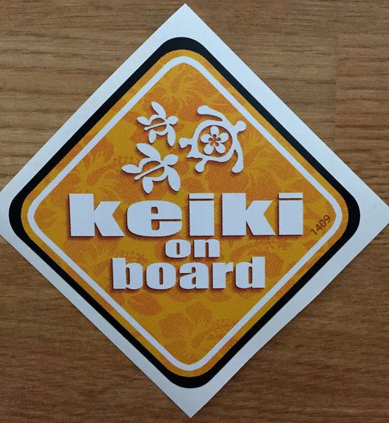 Keiki on Board Honu Car Decal