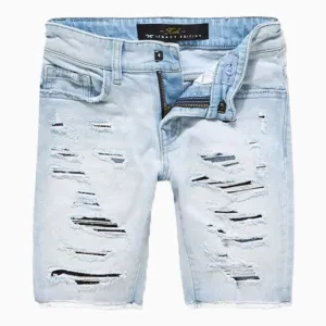 Kid's Shredded Abyss Denim Shorts