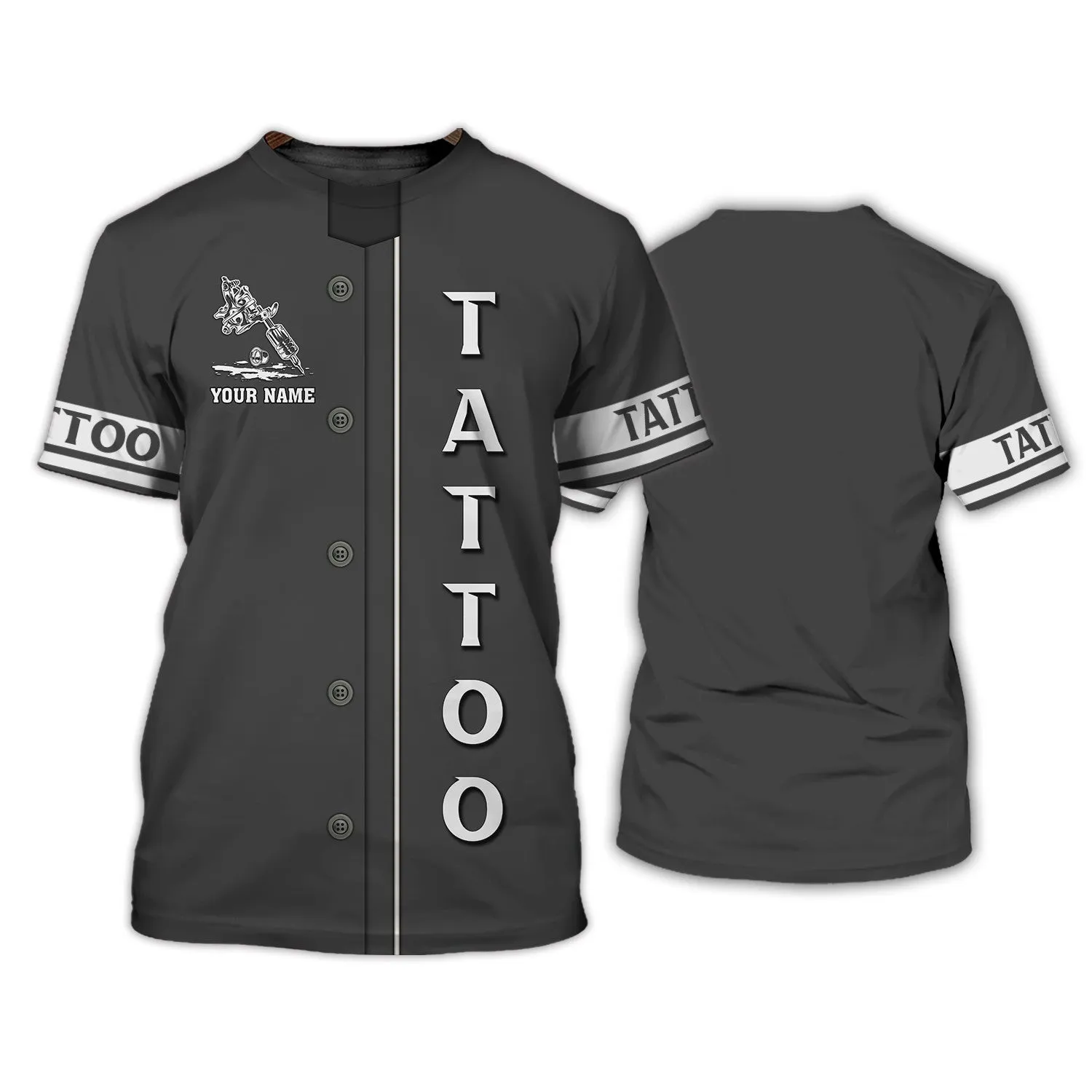 Latest Tattoo Artist Shop Personalized Name 3D Hoodie, 3D Zipper Hoodie