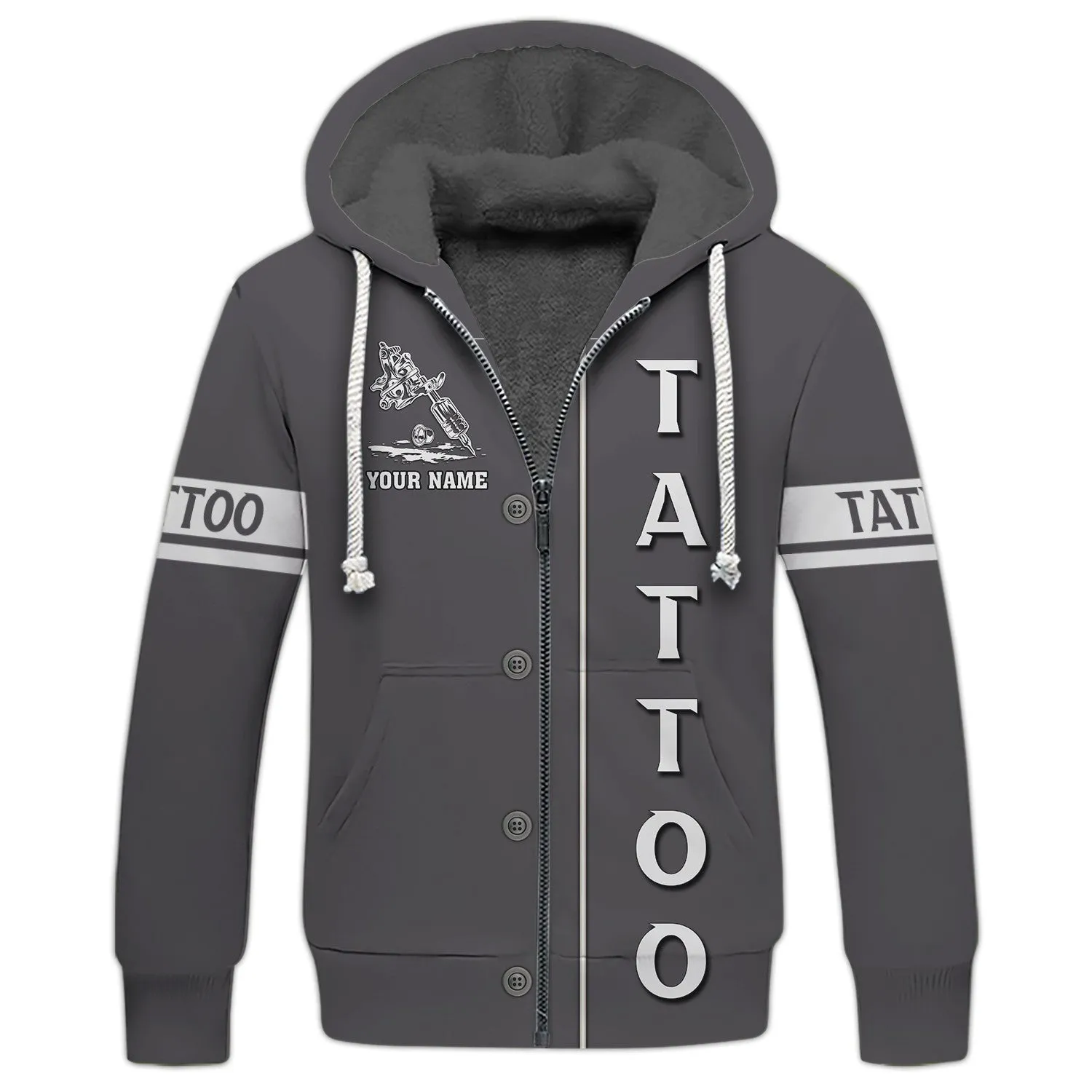 Latest Tattoo Artist Shop Personalized Name 3D Hoodie, 3D Zipper Hoodie