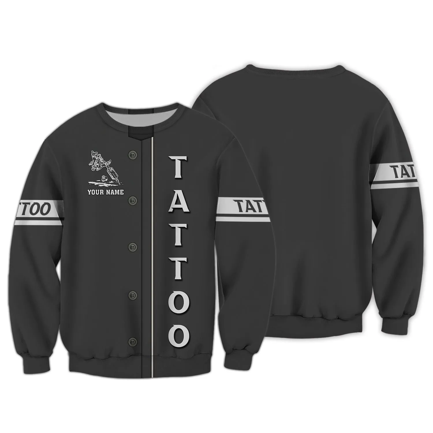 Latest Tattoo Artist Shop Personalized Name 3D Hoodie, 3D Zipper Hoodie