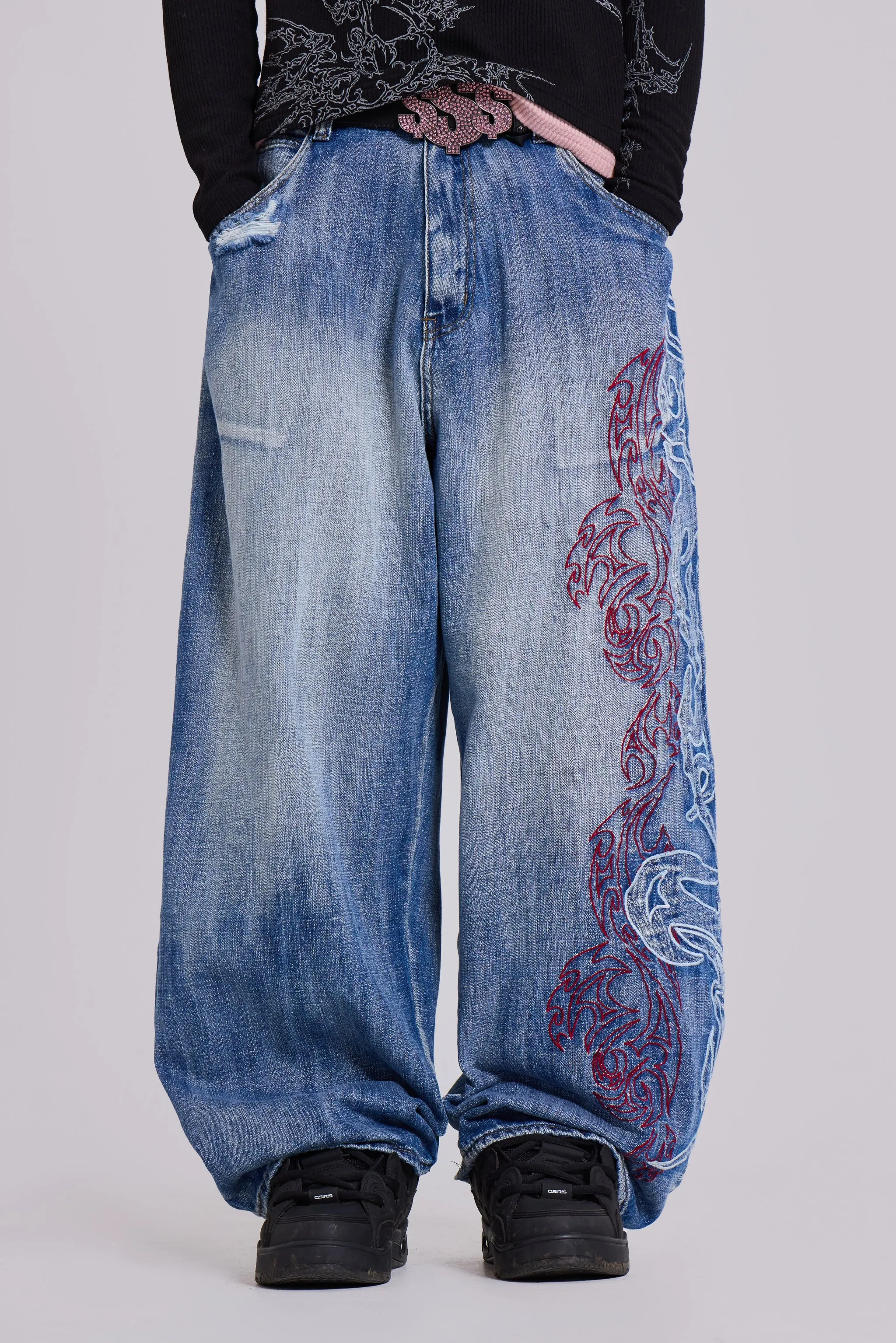Layered Tribal XL Colossus Jeans