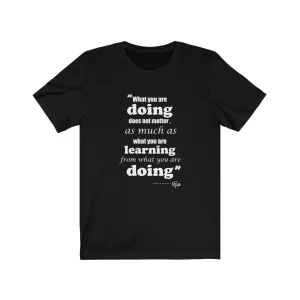 Learning, Men's Black Tee