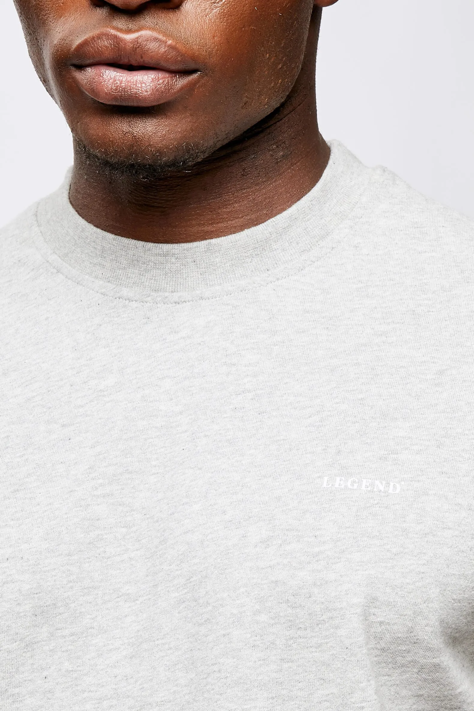LEGEND* BASICS T-SHIRT - GREY MARL