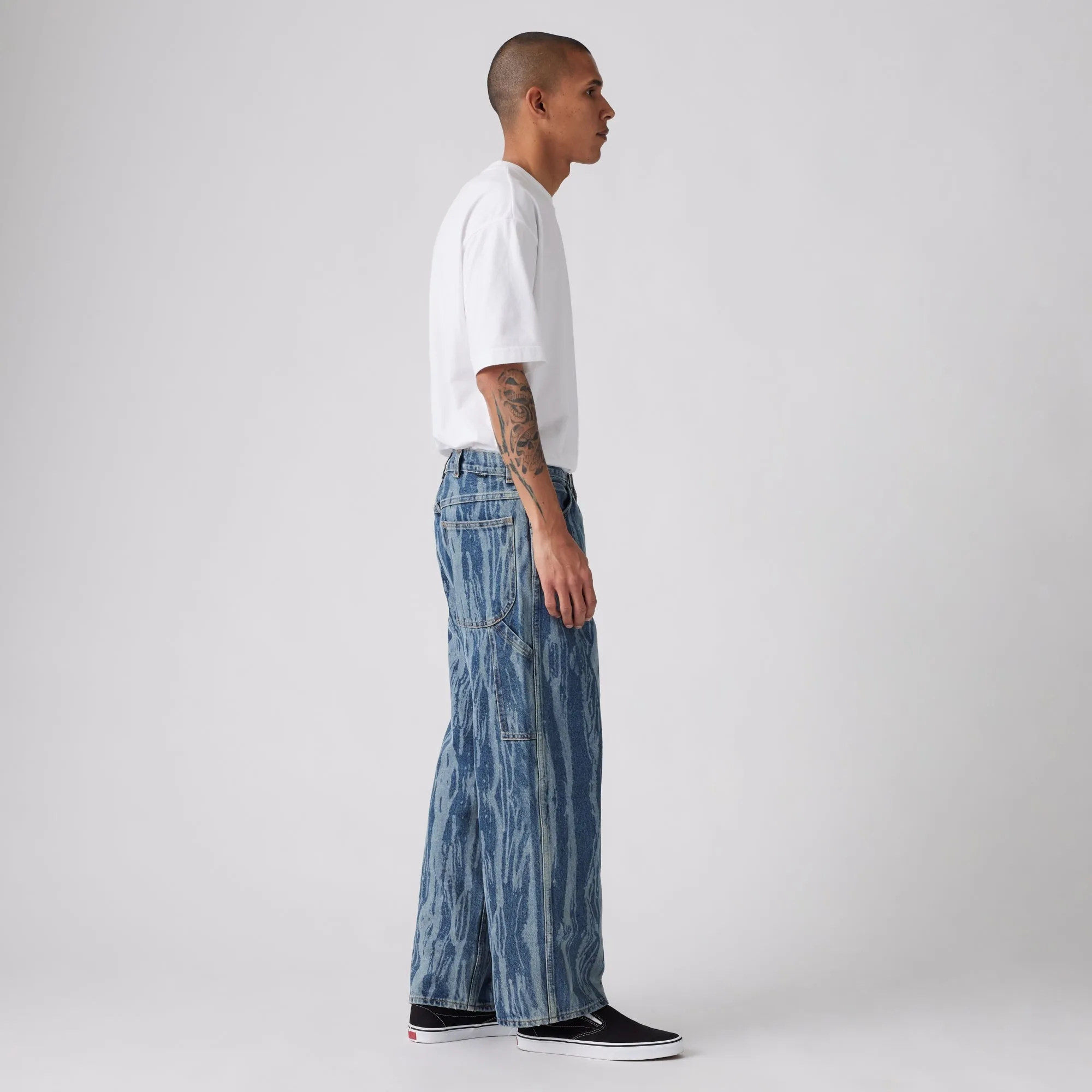 LEVI'S® MEN'S SKATEBOARDING CROPPED CARPENTER - MED INDIGO - WORN IN