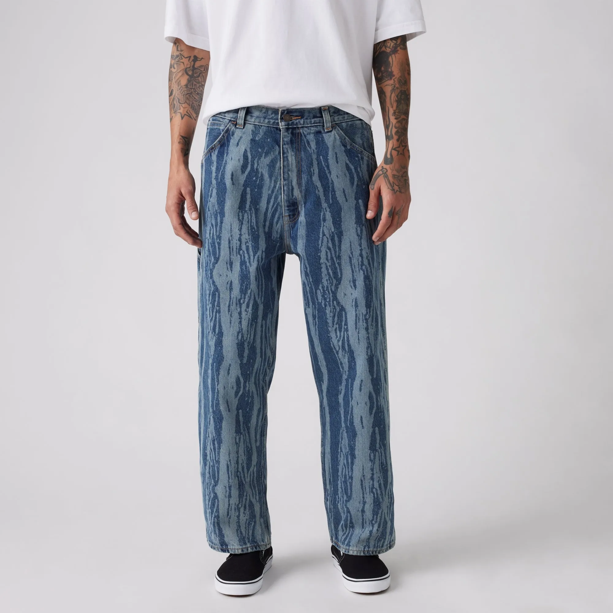 LEVI'S® MEN'S SKATEBOARDING CROPPED CARPENTER - MED INDIGO - WORN IN