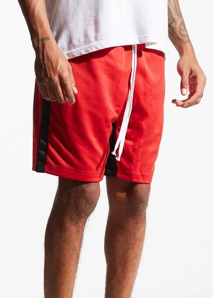 Lewis Track shorts (Red/Black)