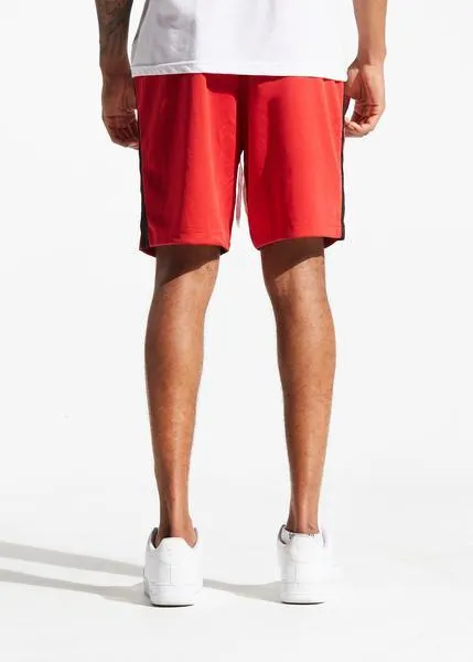 Lewis Track shorts (Red/Black)