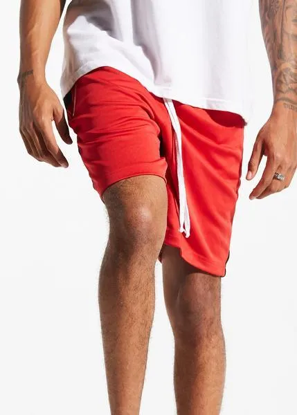 Lewis Track shorts (Red/Black)