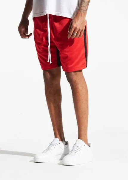 Lewis Track shorts (Red/Black)