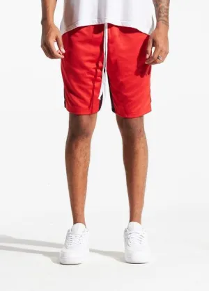 Lewis Track shorts (Red/Black)