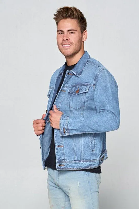 Light washed Men's Denim Jacket