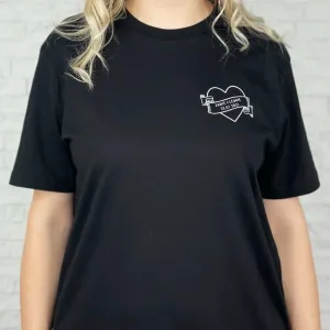 Lovers Tattoo Style T Shirt Personalised With Date