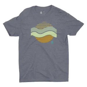 Luxury Men’s Sun & Waves Graphic Tee