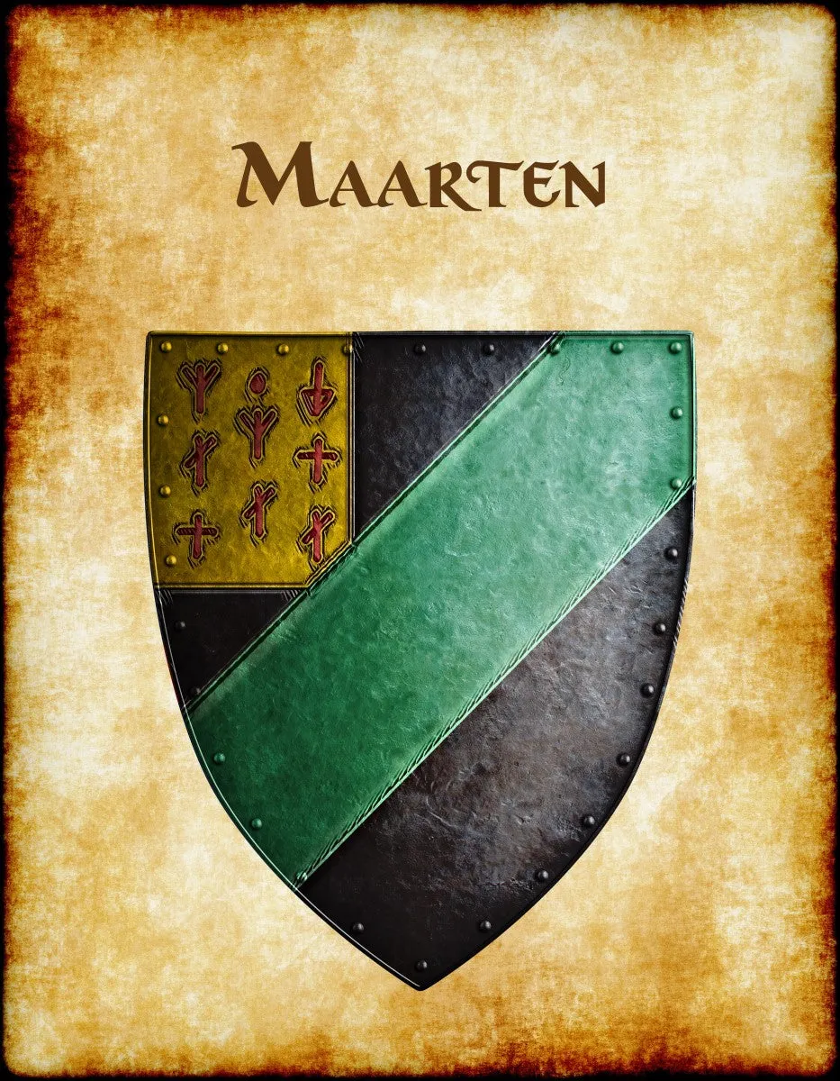 Maarten Heraldry of Greyhawk Anna Meyer Cartography Canvas Art Print