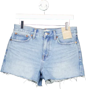 Madewell Blue Relaxed Denim Shorts UK  W26