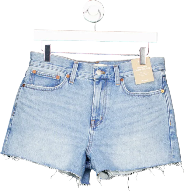 Madewell Blue Relaxed Denim Shorts UK  W26