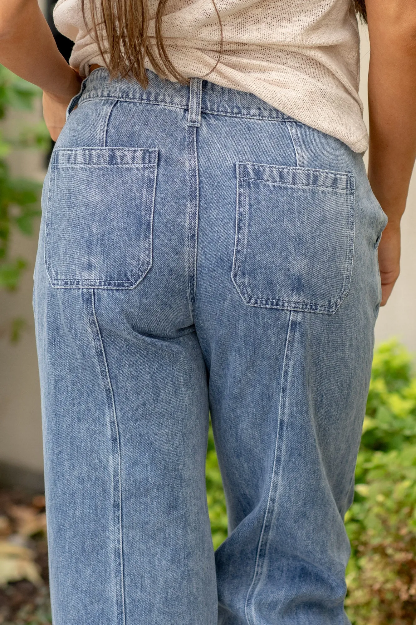 Madison Mid Rise Baggy Fit Jeans