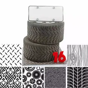 MANLY THEMED TEXTURE /IMPRINTS SHEET SET 6 PCS