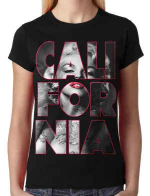 Marilyn Monroe Cali For Nia California Junior Ladies T-shirt