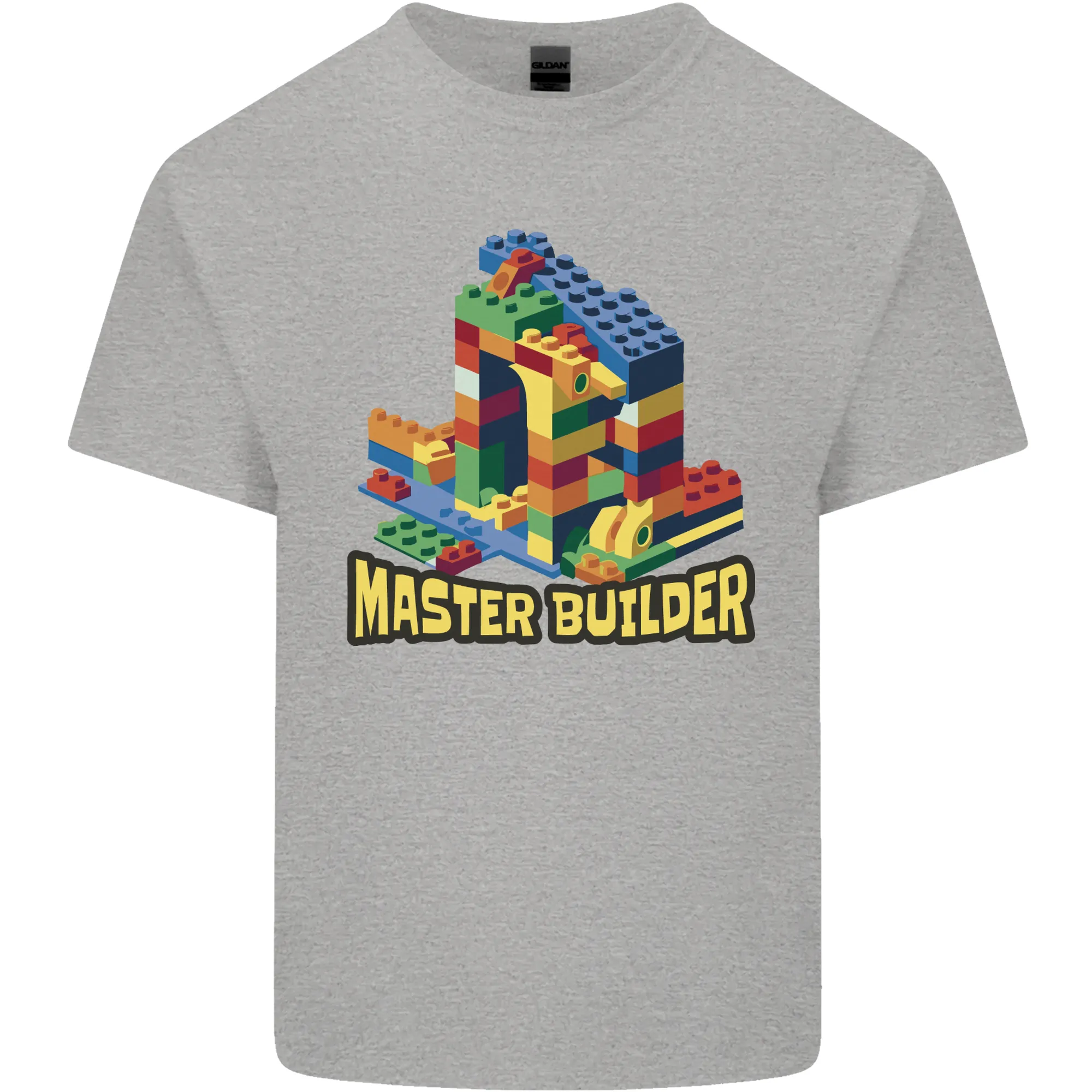 Master Builder Bricklayer Bricky Building Blocks Mens Light Cotton T-Shirt