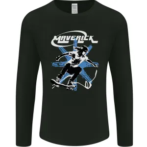 Maverick Skateboarder Skateboard Mens Long Sleeve T-Shirt