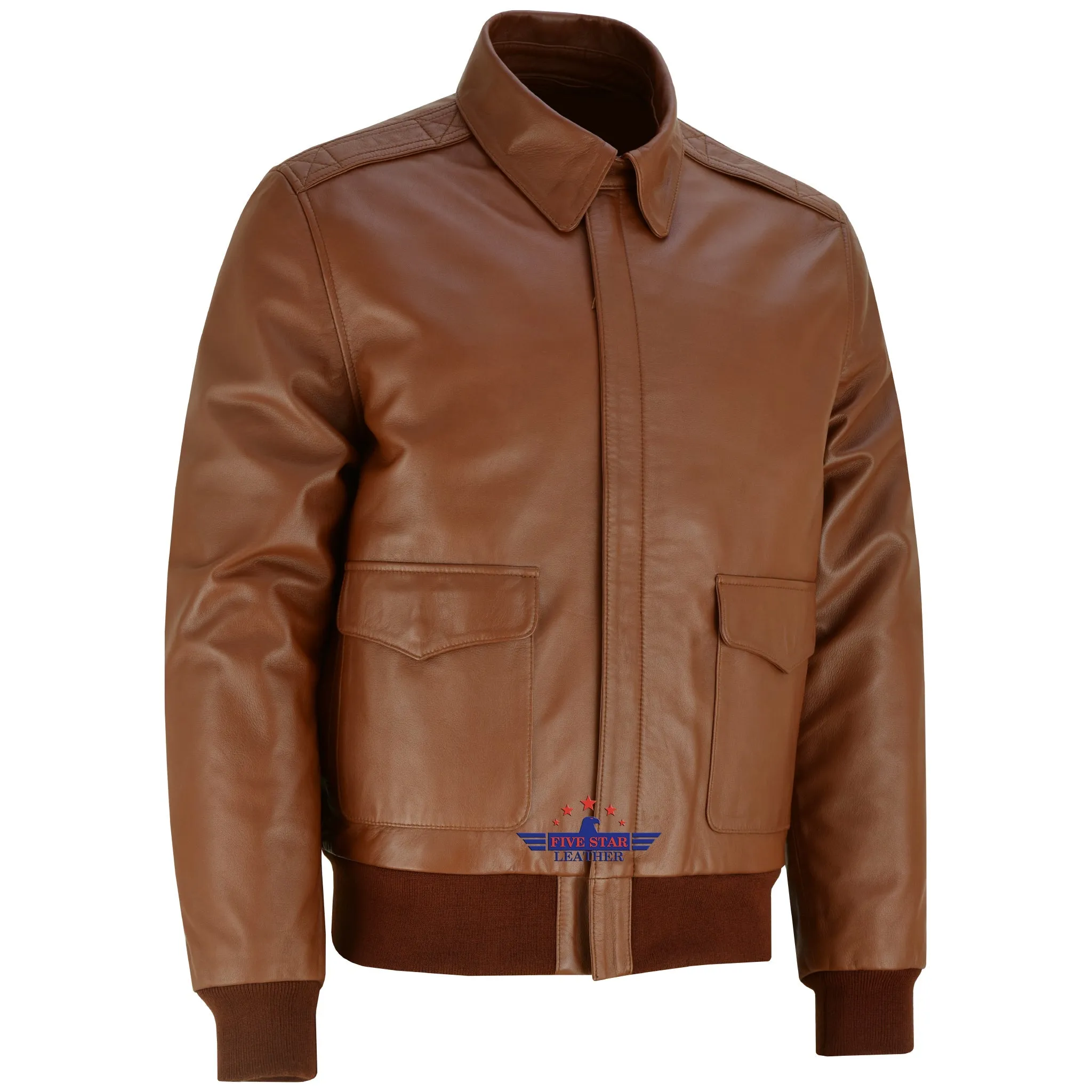 Men's Air Force A-2 Capeskin Leather Flight Bomber Jacket