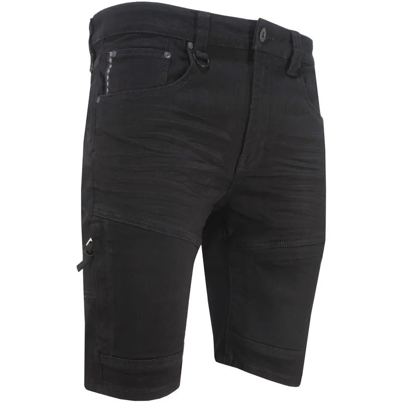 Men's Black Knight Denim Shorts