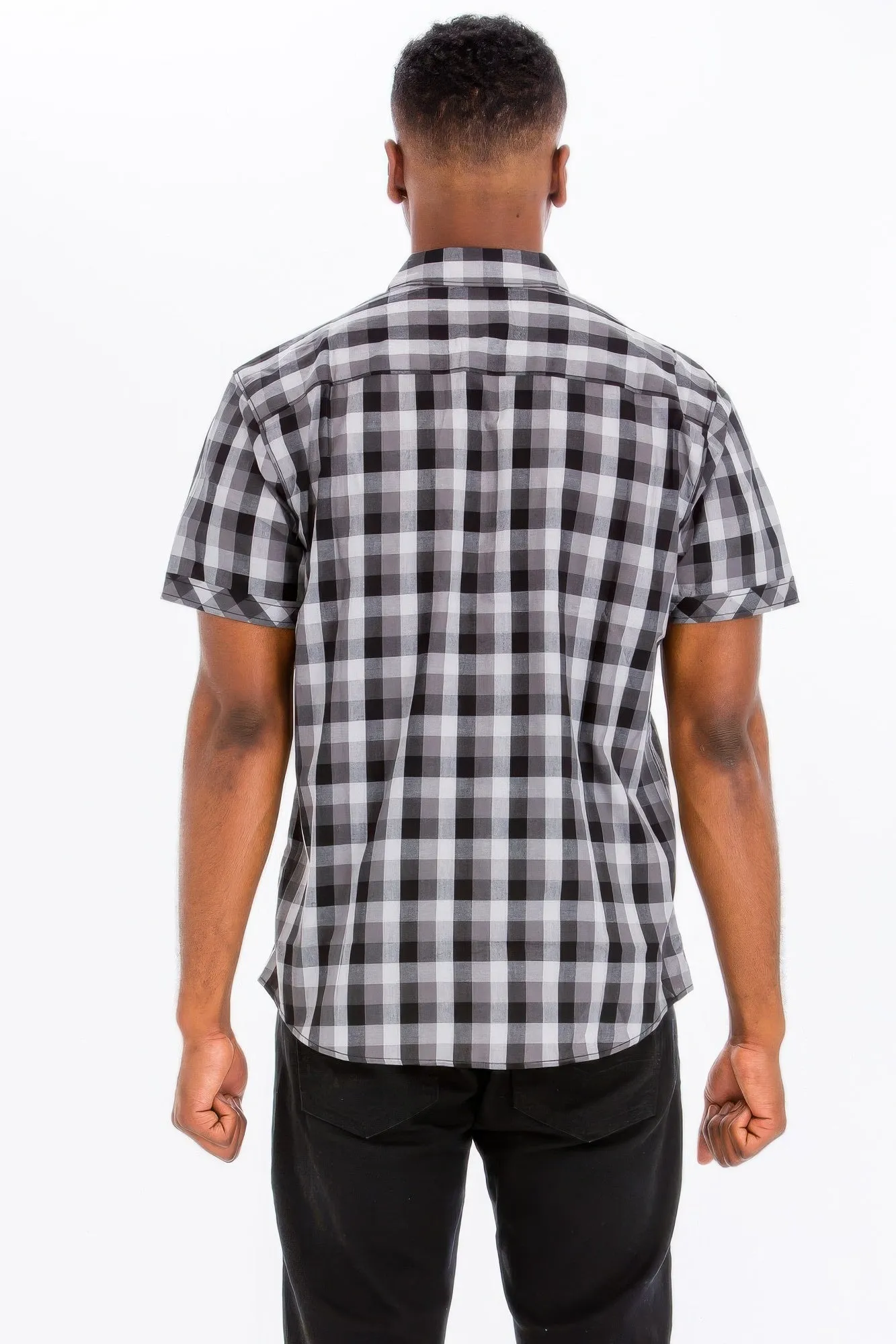 Men's Checkered Button-Down Shirt