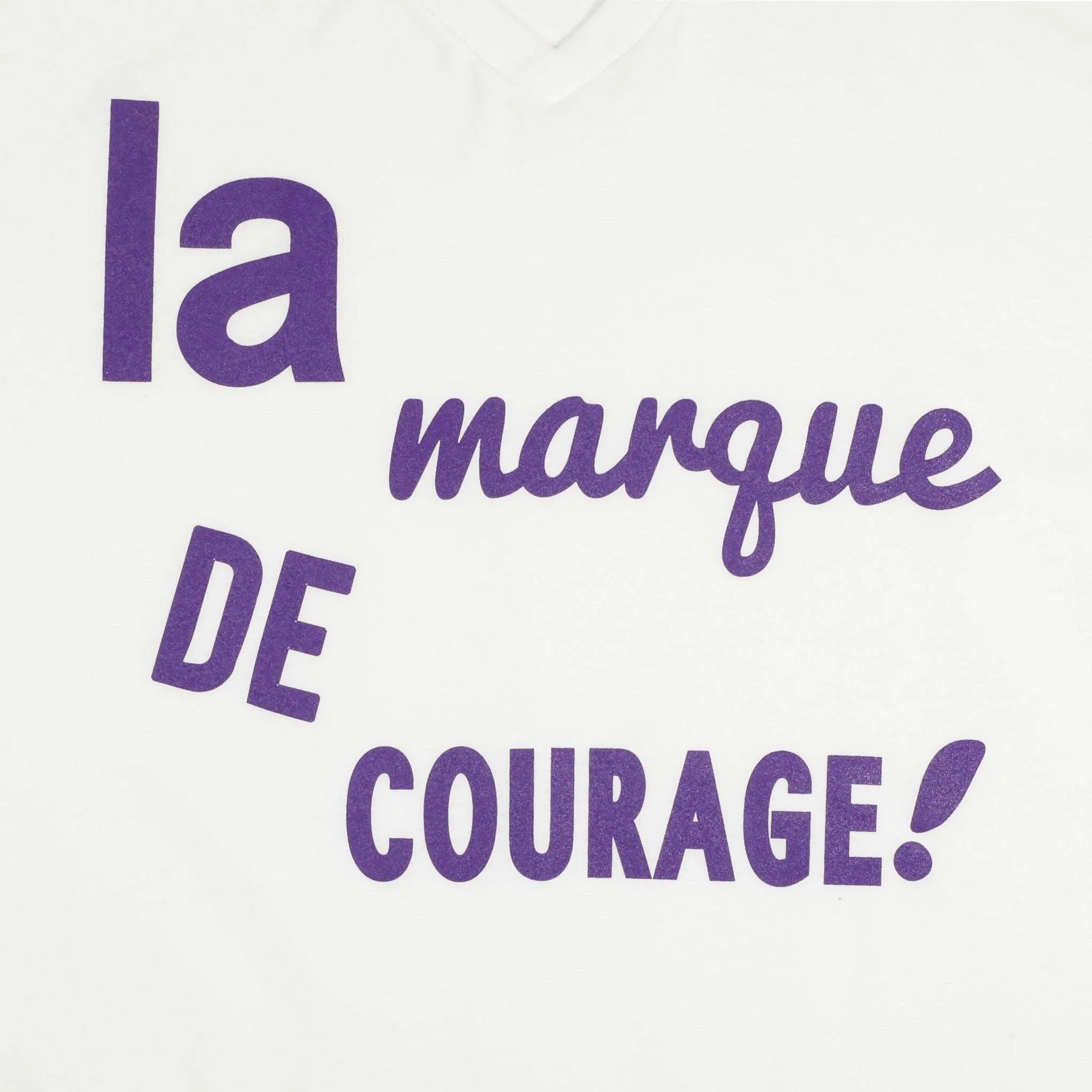 Men's - La Marque de Courage White V-Neck T-Shirt