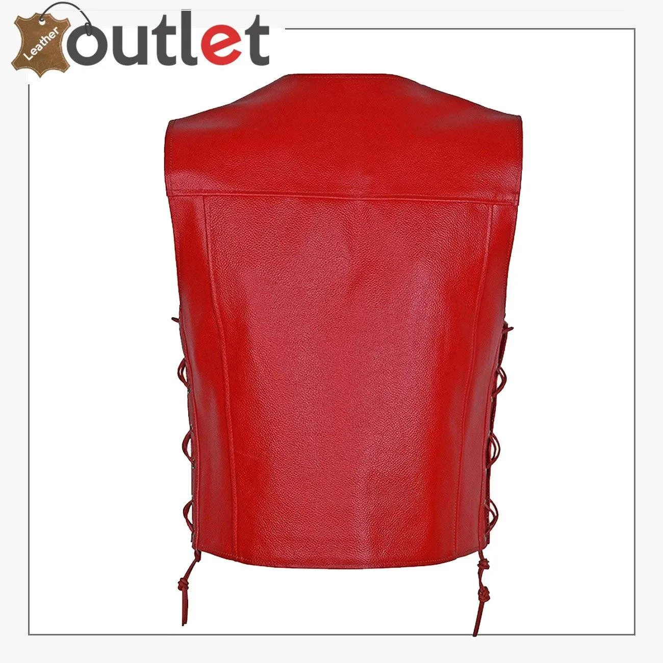 MEN’S MOTORCYCLE VEST TACTICAL SWAT STYLE LEATHER VEST