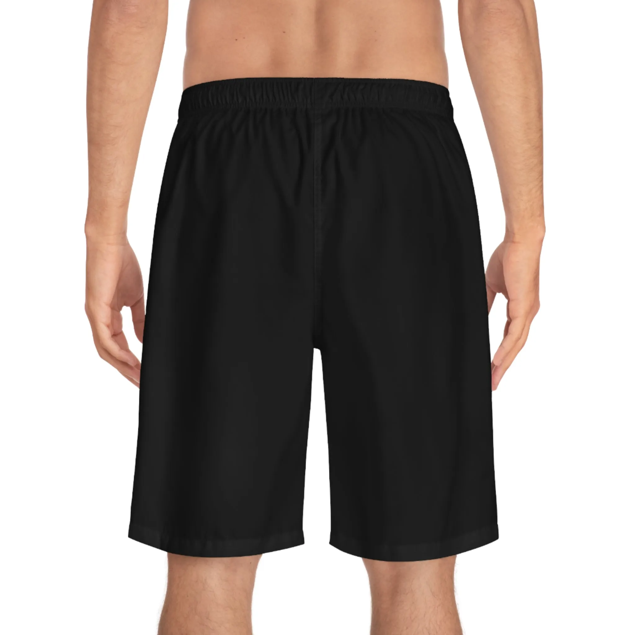 Men's Skull Print Board Shorts - "F*** Around and Find Out" Design