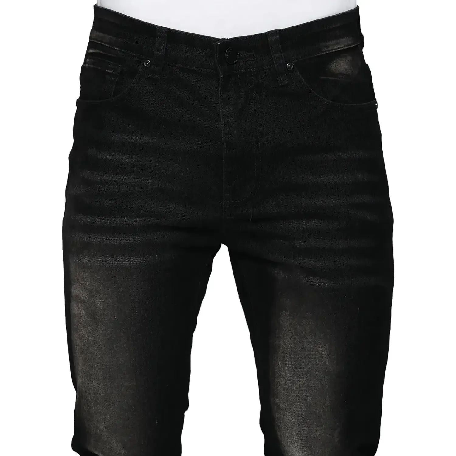 Men's Stacked Fit Jeans Pant With Stitched Hem