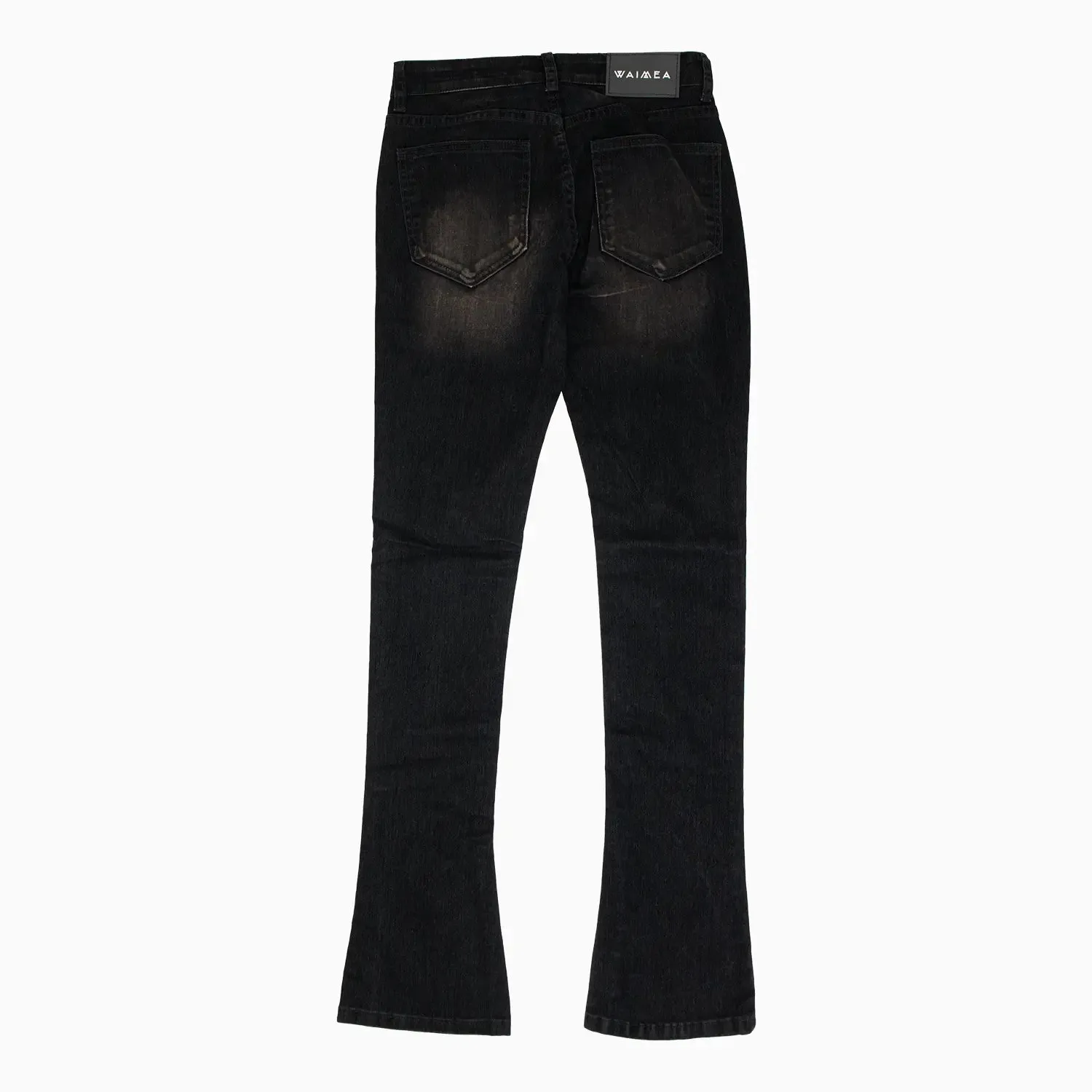 Men's Stacked Fit Jeans Pant With Stitched Hem