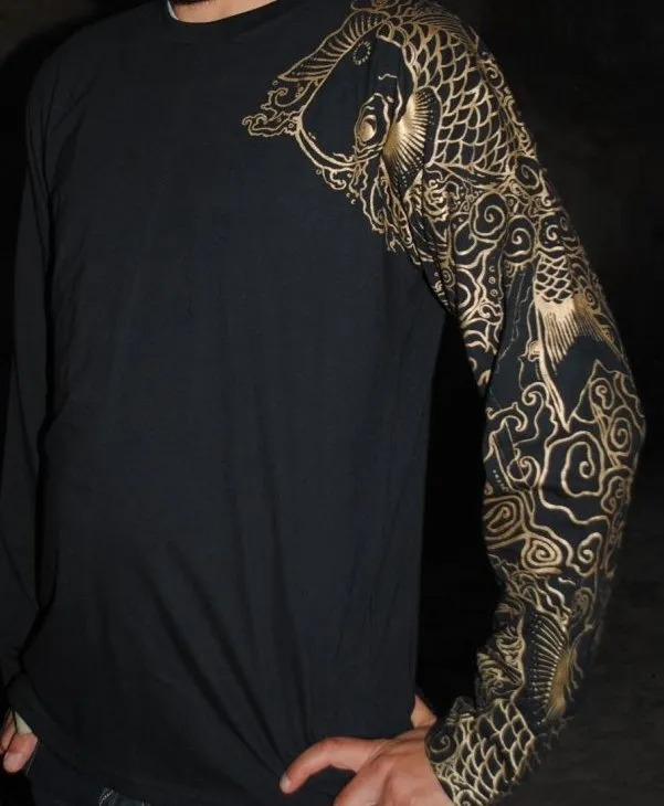 Men's T-shirt Koi Long Sleeve