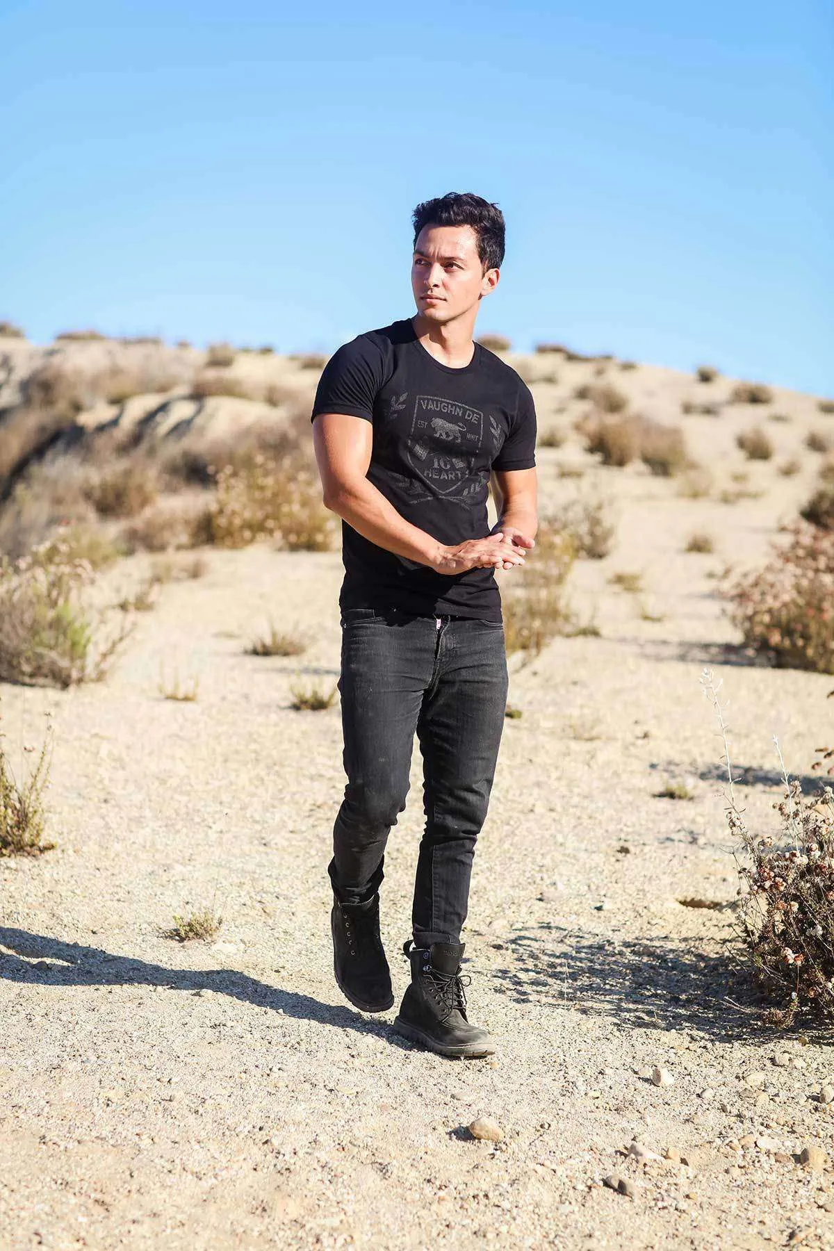 Men's - Uno Zero Emblema Black Crew Neck T-Shirt