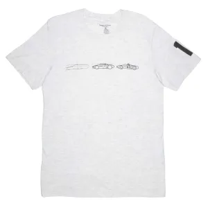 Men's - Uno Zero Progressione Heather White Crew Neck T-Shirt