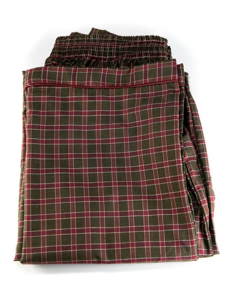 Mens Wedding Nightdress - Checkered Design Nightwear By Hy-Brow Plus High Classic