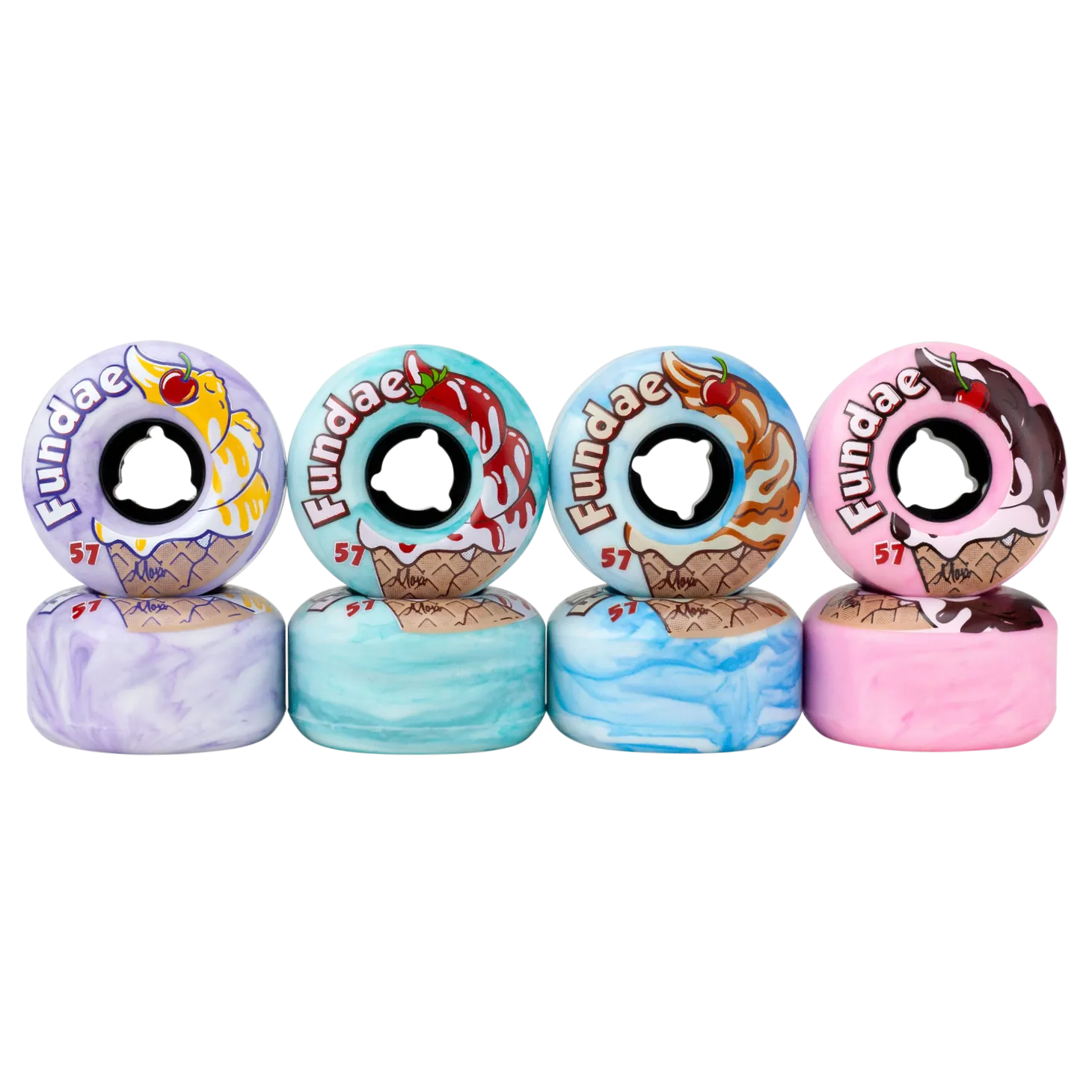 Moxi Fundae Hybrid Wheels 4 Pack