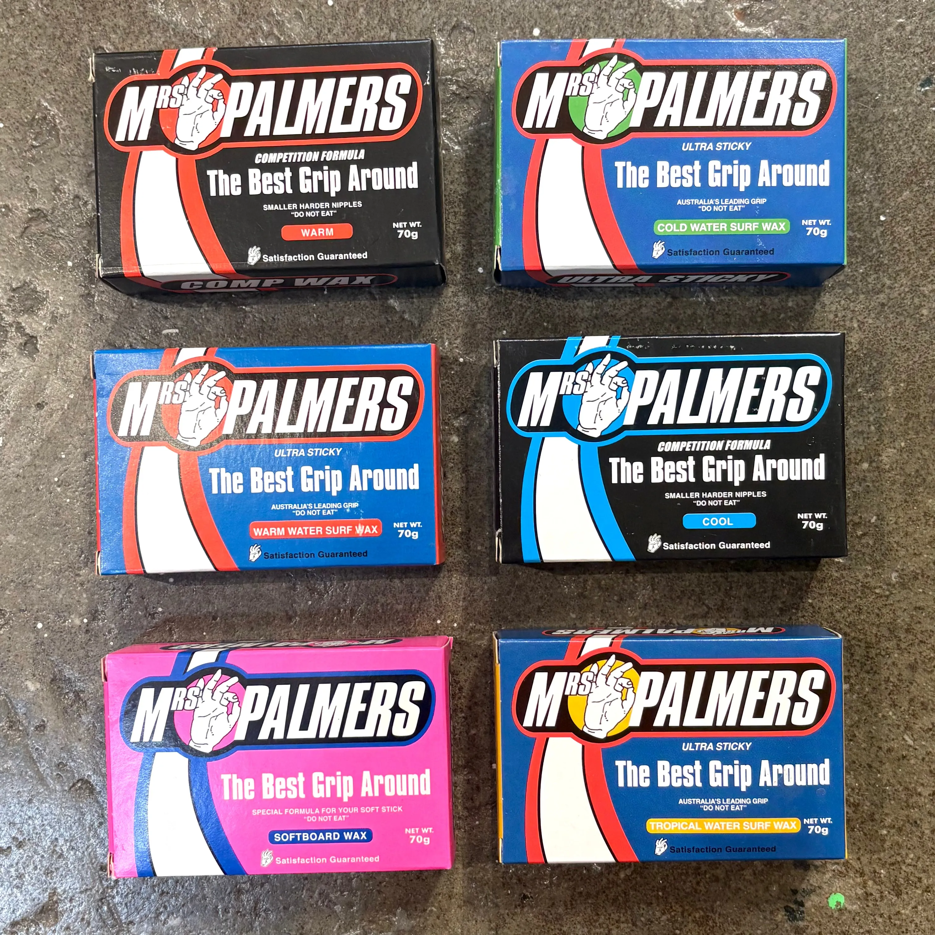 MRS PALMERS   WARM WATER SURF WAX - COMP WAX