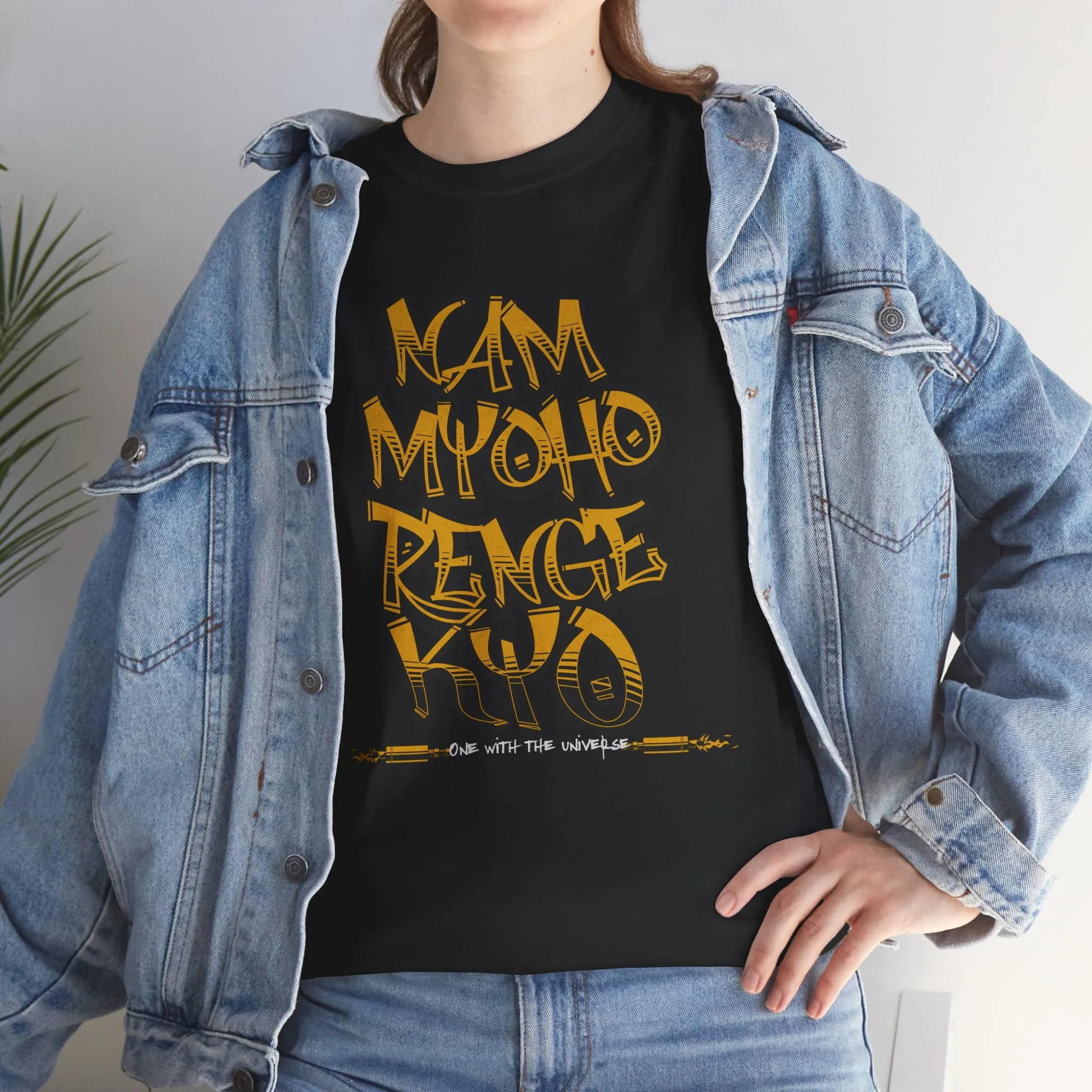 Nam myoho renge kyo Inspirational Unisex Heavy Cotton Tee, Spiritual T-Shirt, Motivational Shirt
