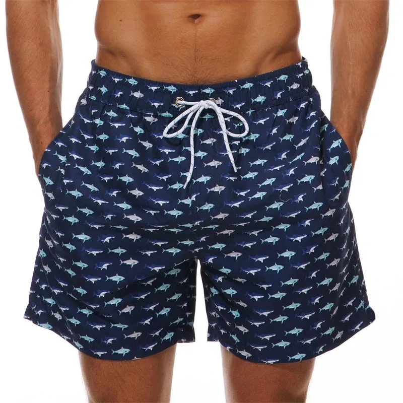 New 3D Simple Graphic Trunks Hawaii Swimwear Pants Kids Cool Ice Shorts