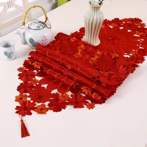 New Christmas Printed Tablecloths Party Picnic Tablecloth Table Decoration Supplie Christmas Embroidered Table Runners Table Linens for Christmas Decorations