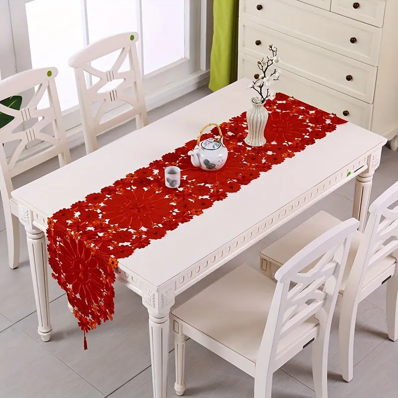 New Christmas Printed Tablecloths Party Picnic Tablecloth Table Decoration Supplie Christmas Embroidered Table Runners Table Linens for Christmas Decorations