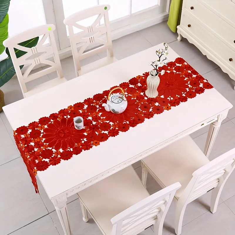 New Christmas Printed Tablecloths Party Picnic Tablecloth Table Decoration Supplie Christmas Embroidered Table Runners Table Linens for Christmas Decorations