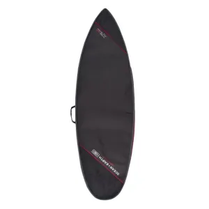 Ocean & Earth Compact Day Shortboard Cover - Black/Red