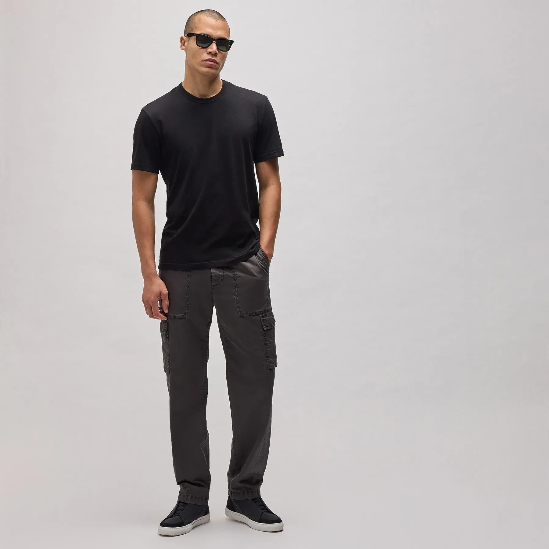Ombrè Palms Graphic Tee - Black/Grey